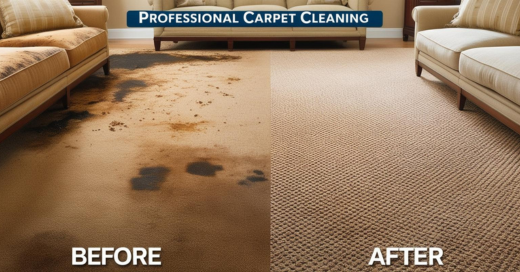 before-after carpet cleaning image-1